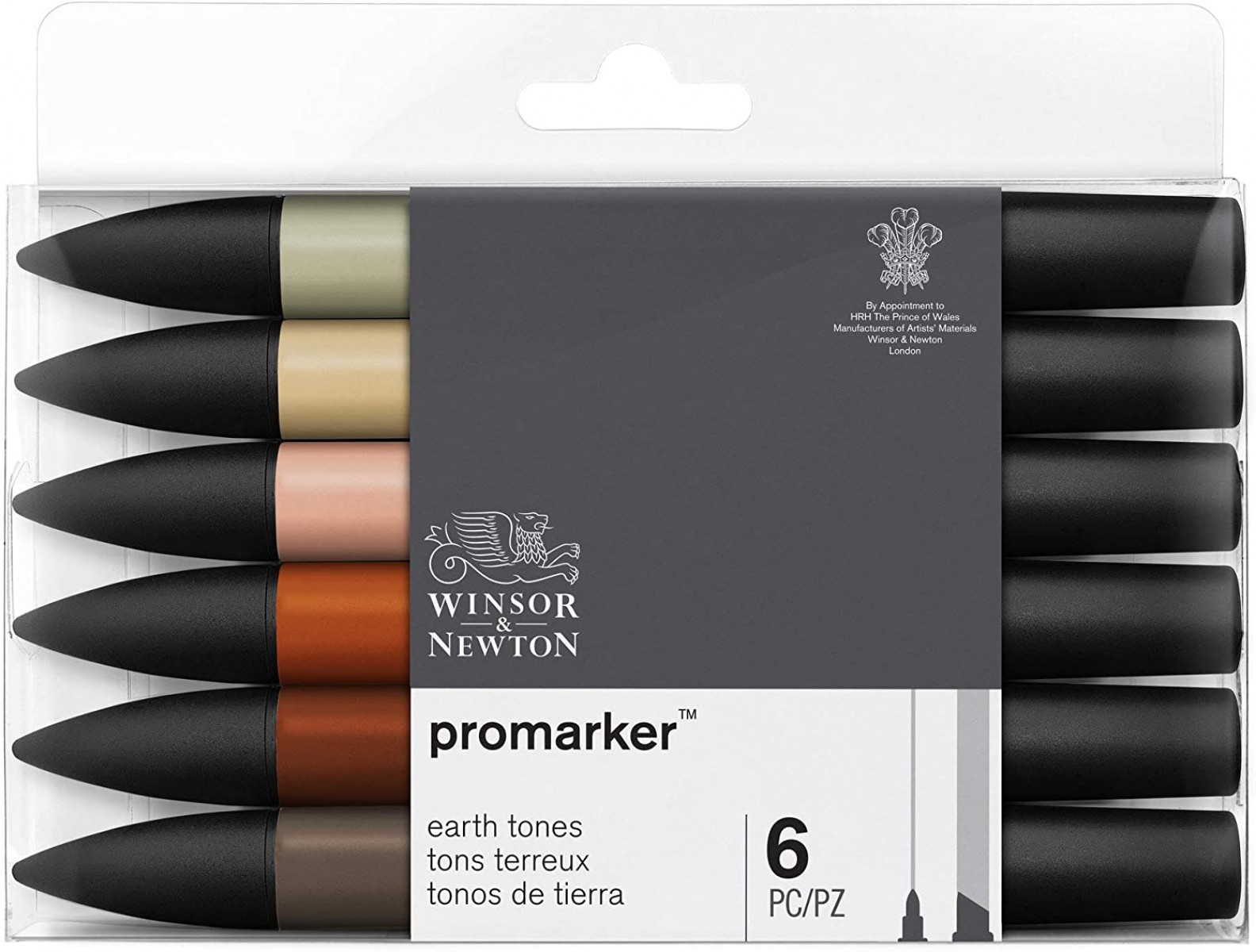 Winsor Newton Promarker 6'lı Earth Tones