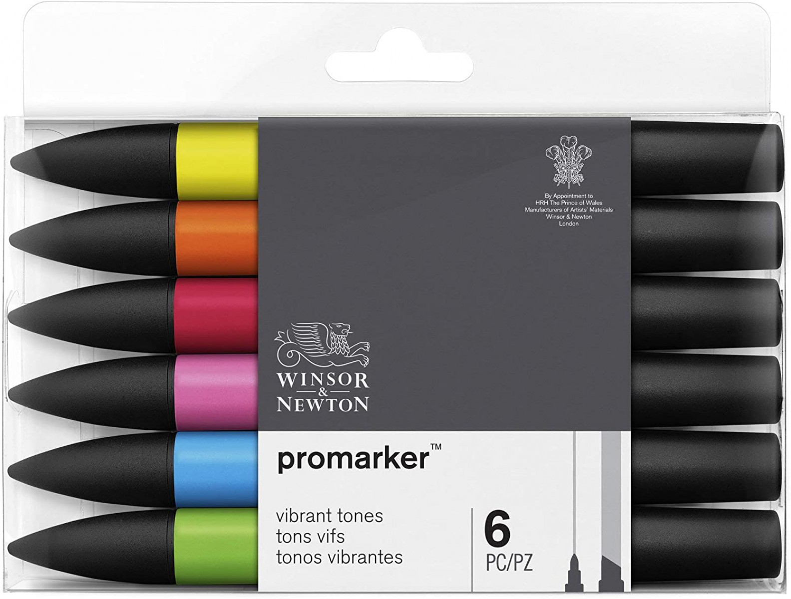 Winsor Newton Promarker 6'lı Vibrant Tones