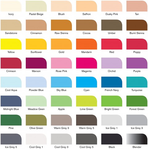 Winsor & Newton Promarker Set - 48 Renk
