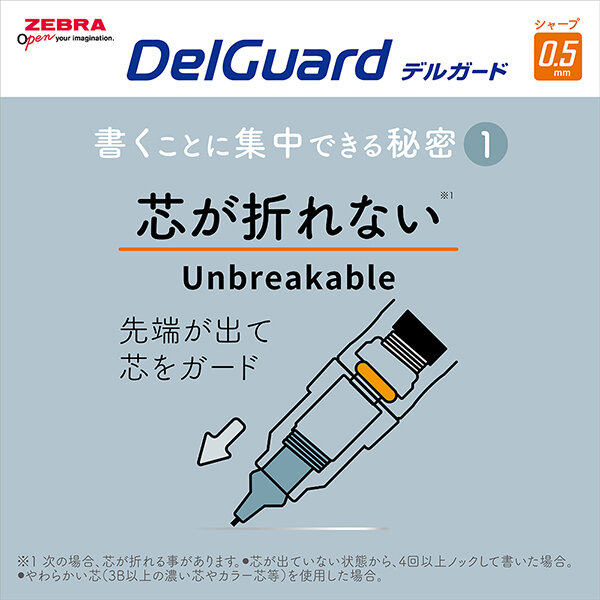 Zebra Delguard Grayish Color 0.5mm Mekanik Kurşun Kalem Mat Şeffaf Siyah / MA85-LG-MCBK Zebra Delguard Grayish Color 0.5mm Mekanik Kurşun Kalem Mat Şeffaf Siyah / MA85-LG-MCBK