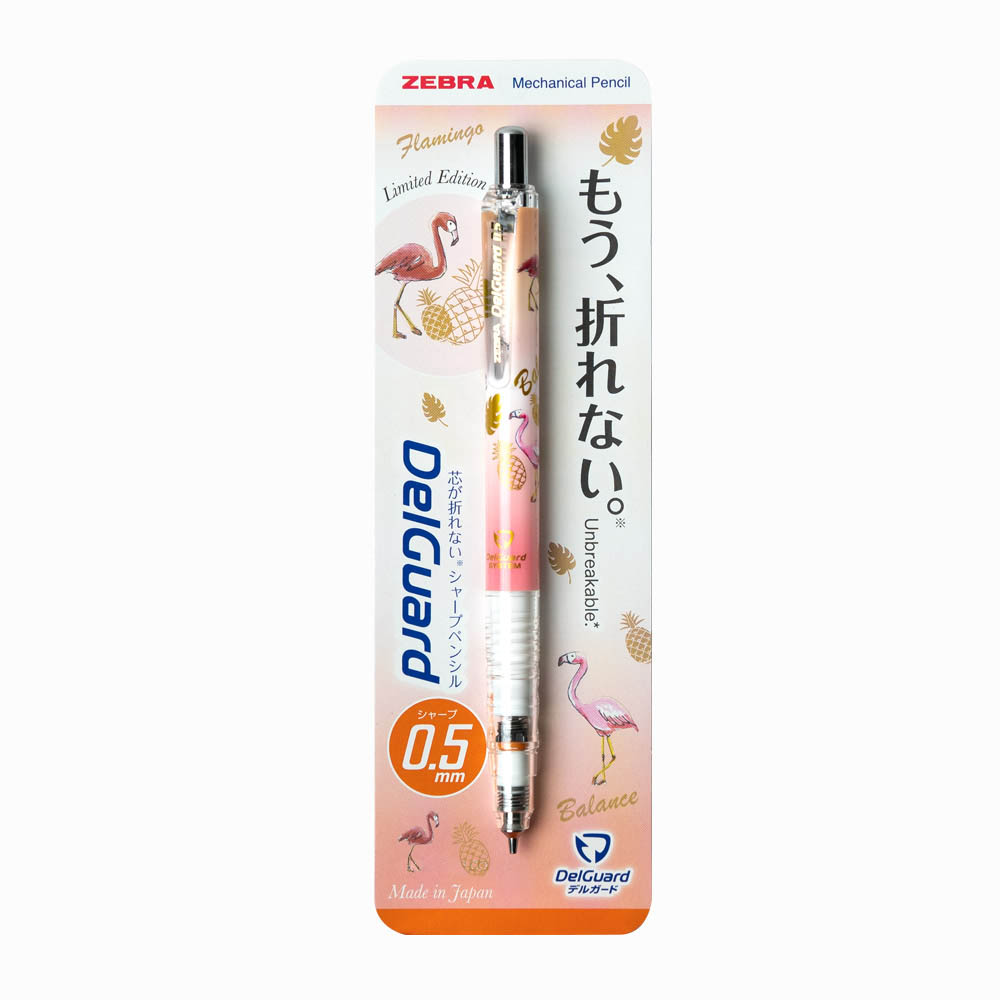 Zebra Delguard Summer Study Limited Edition 0.5mm Mekanik Kurşun Kalem - Somon Pembe