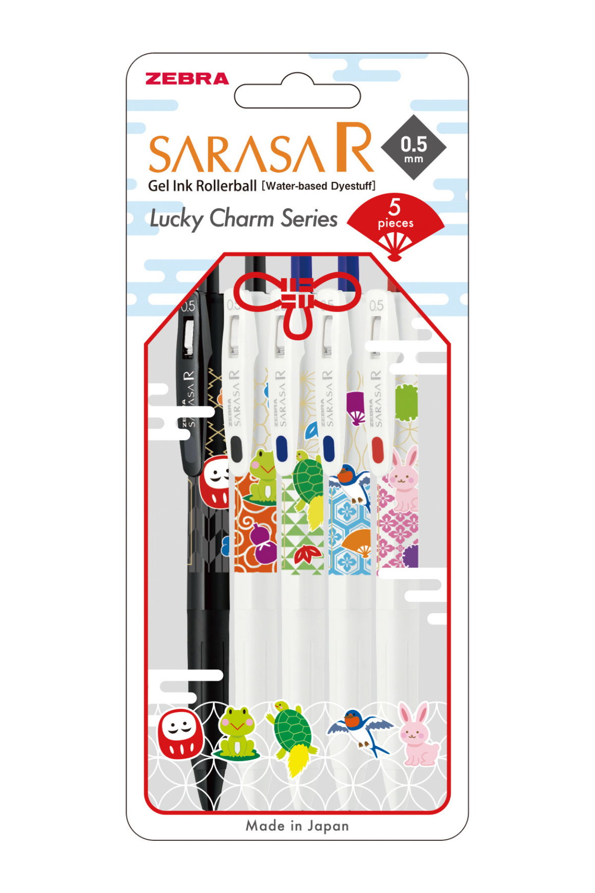 Zebra Sarasa 0.5mm Limited Edition 5'li Jel Kalem Seti - Lucky Charm / JJ29-R1-LC-5P Zebra Sarasa 0.5mm Limited Edition 5'li Jel Kalem Seti - Lucky Charm / JJ29-R1-LC-5P