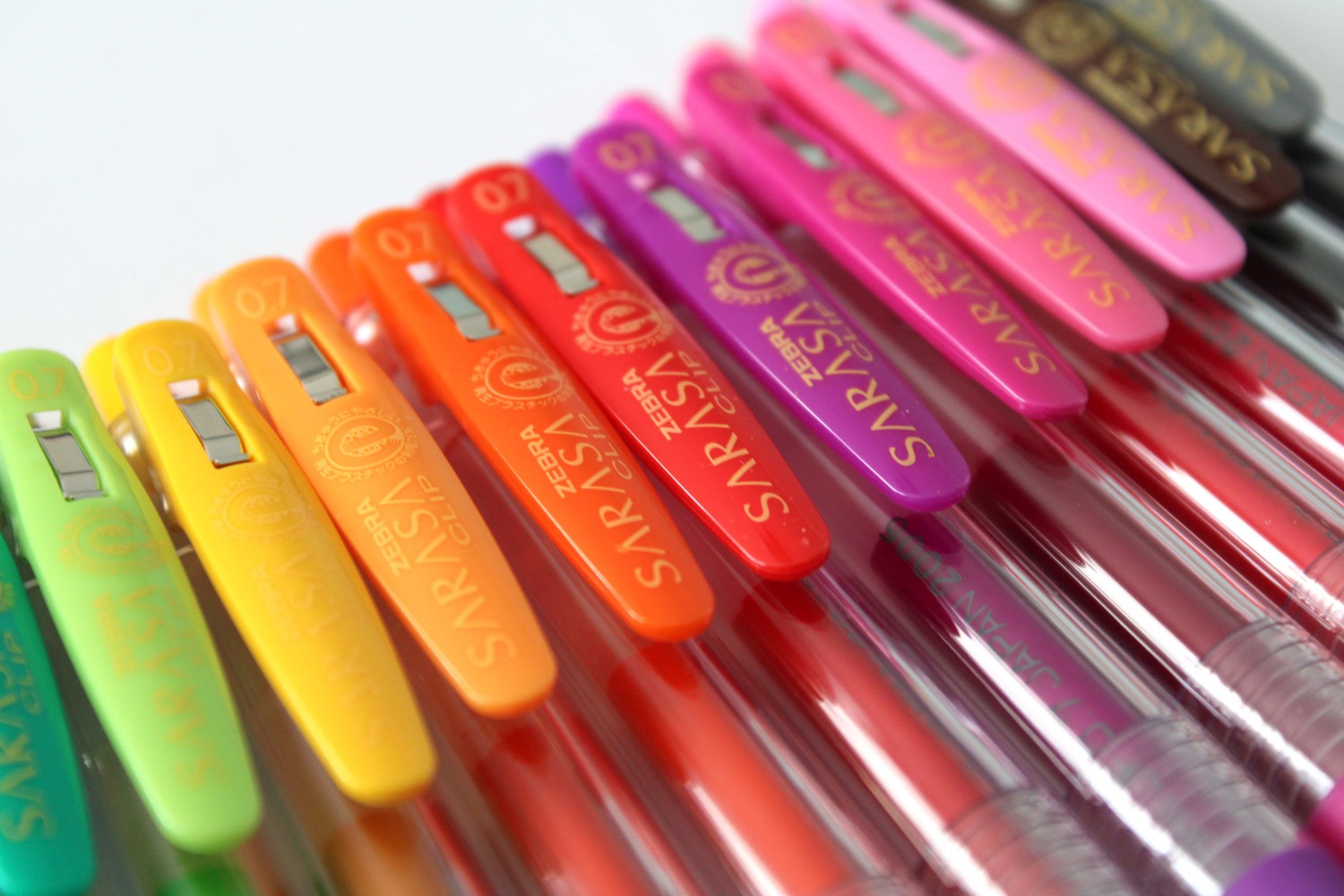Zebra Sarasa Clip 20 Renk 0.7mm Jel - Roller Kalem Blisterli Set